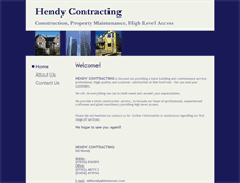 Tablet Screenshot of hendycontracting.com